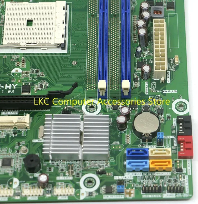 Alt view image 4 of 4 - FORAAHD2-HY A55 FM1 Desktop Motherboard DDR3 660155-001 657134-003 100% Tested