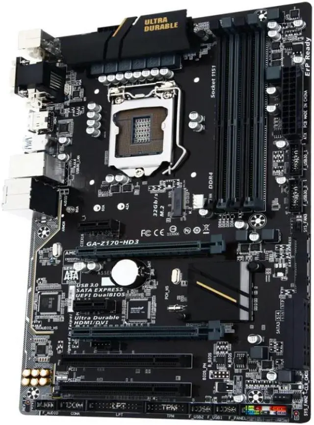 Alt view image 3 of 3 - For GA-Z170-HD3 Motherboard LGA 1151 DDR4 Mainboard 100% Tested Fully Work