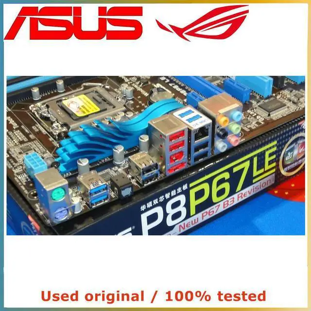 Alt view image 2 of 4 - For P8P67 LE Computer Motherboard LGA 1155 DDR3 32G For P67 P8P67 Desktop Mainboard SATA III PCI-E 3.0 X16