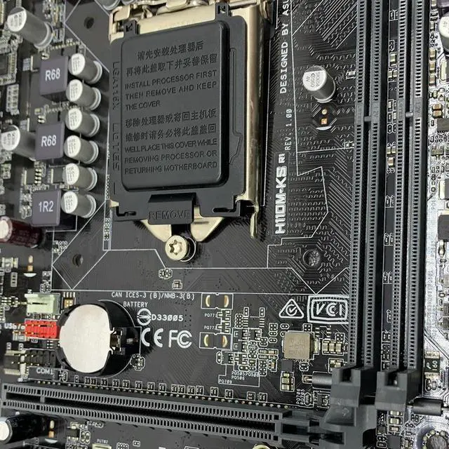 Alt view image 4 of 4 - H110M-KS Motherboard LGA 1151 Socket Supports for 6th Gen Core i3 i5 i7 6100 6500 6700 Series 2x DIMM Max. 32GB Micro ATX