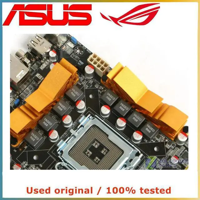 Alt view image 4 of 4 - For P45 For P5Q Computer Motherboard LGA 775 DDR2 16G Desktop Mainboard SATA II PCI-E 2.0 X16