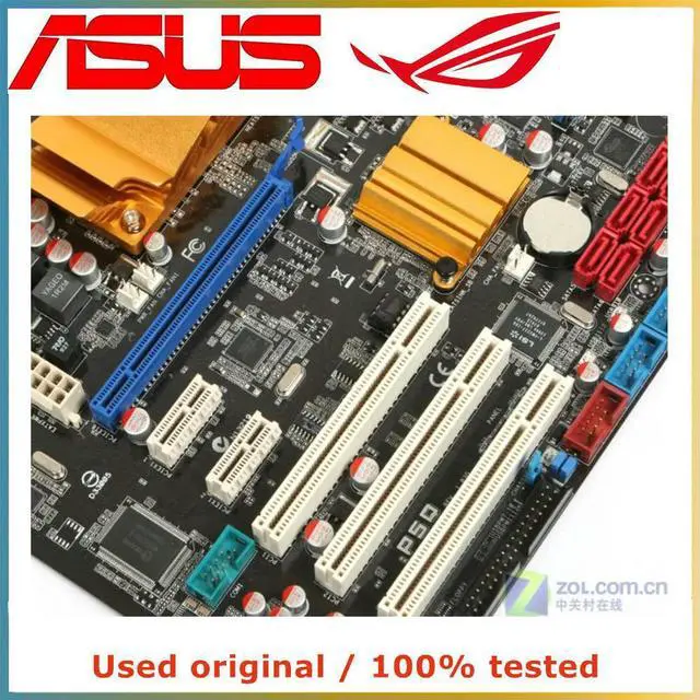 Alt view image 3 of 4 - For P45 For P5Q Computer Motherboard LGA 775 DDR2 16G Desktop Mainboard SATA II PCI-E 2.0 X16