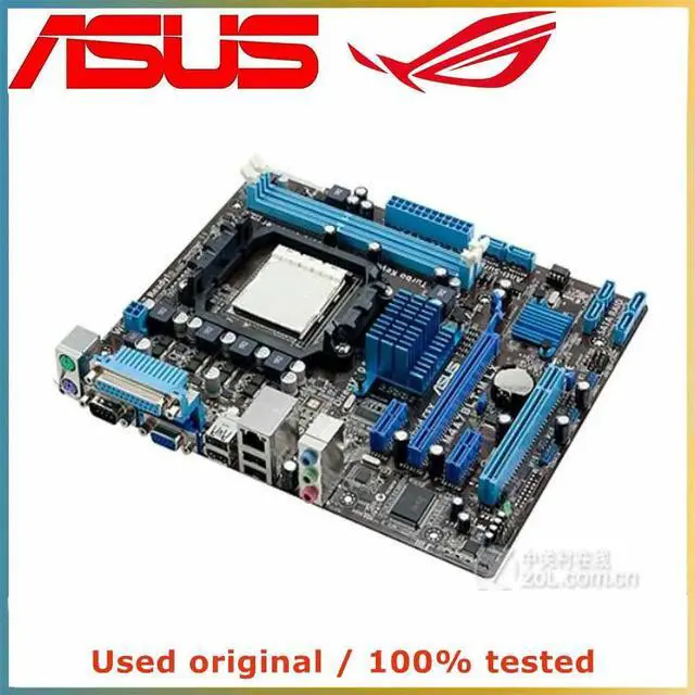 Alt view image 3 of 3 - For M4A78LT-M LX Computer Motherboard AM3 DDR3 16G For 760G Desktop Mainboard USB2.0 SATA II