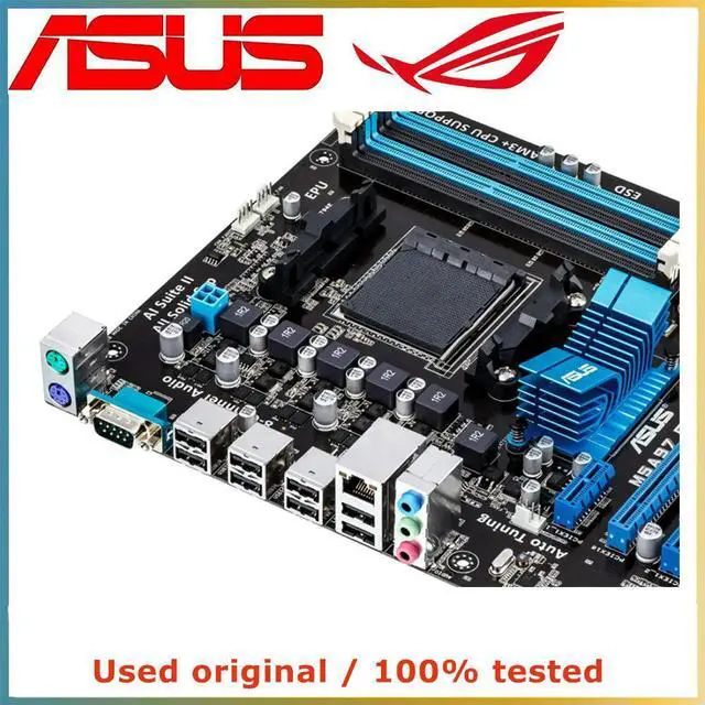 Alt view image 4 of 4 - For M5A97 PLUS Computer Motherboard AM3+ AM3 DDR3 32G For 970 Desktop Mainboard USB2.0 SATA II
