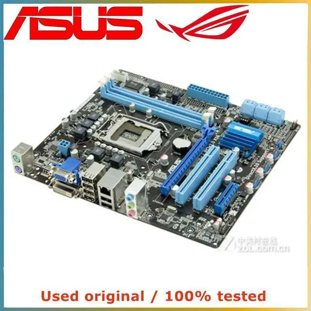 Alt view image 5 of 7 - For H55 For P7H55-M PLUS Computer Motherboard LGA 1156 DDR3 8G Desktop Mainboard SATA II PCI-E 2.0 X16