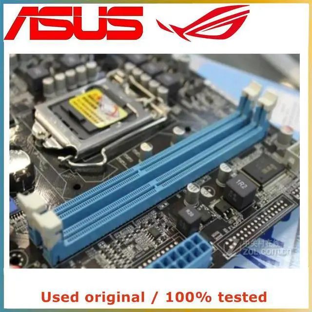 Alt view image 6 of 7 - For H55 For P7H55-M PLUS Computer Motherboard LGA 1156 DDR3 8G Desktop Mainboard SATA II PCI-E 2.0 X16