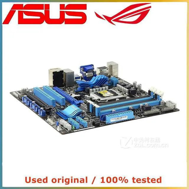 Alt view image 2 of 7 - For H55 For P7H55-M PLUS Computer Motherboard LGA 1156 DDR3 8G Desktop Mainboard SATA II PCI-E 2.0 X16