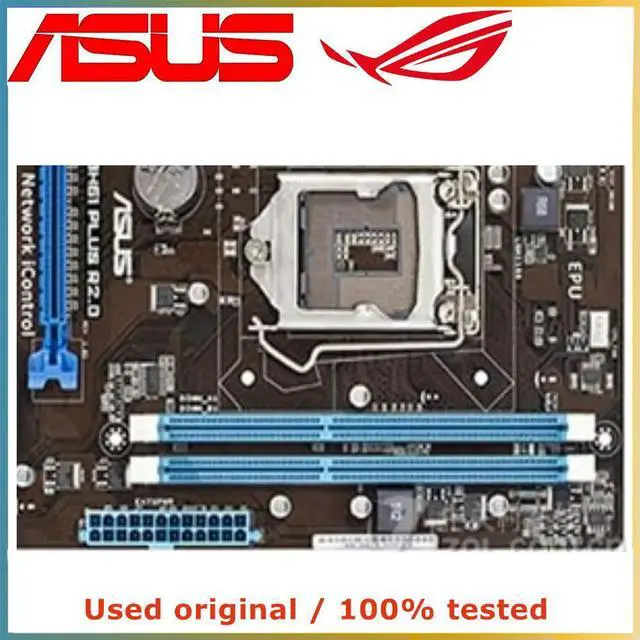 Alt view image 7 of 7 - For P8H61 PLUS R2.0 Computer Motherboard LGA 1155 DDR3 16G For H61 P8H61 Desktop Mainboard SATA II PCI-E 2.0 X16