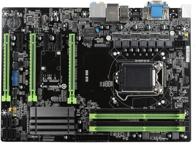 Main image of B85 Mainboard LGA1150 B85-BTC 3PCI-E X16 Motherboard LGA 1150 DDR3 16G PCI-E 3.0 USB3.0 PRO 6GPU ATX