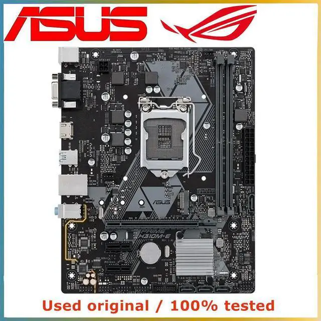 Alt view image 4 of 4 - For PRIME H310M-E Computer Motherboard LGA 1151 DDR4 32GB For H310 Desktop Mainboard PCI-E 3.0 X16