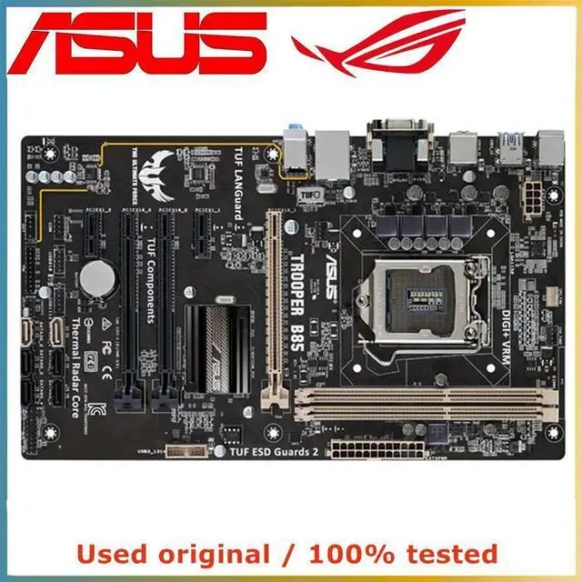 Main image of For TROOPER B85 Computer Motherboard LGA 1150 DDR3 16G For B85 Desktop Mainboard SATA III PCI-E 3.0 X16