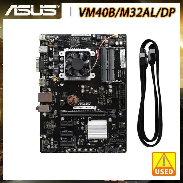 Alt view image 5 of 7 - VM40B/M32AL/DP Motherboard Set Motherboard DDR3_MB NM70 HDMI 16GB Micro ATX PCI-E X16 Slot