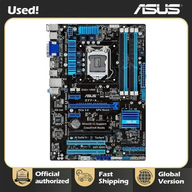 Main image of Z77-A Desktop Motherboard Z77 Socket LGA 1155 i3 i5 i7 DDR3 32G ATX UEFI BIOS motherboard