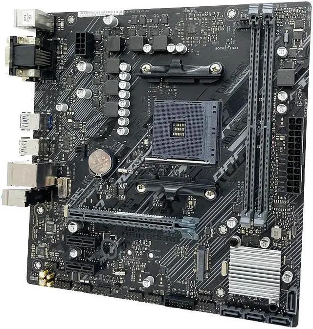 Alt view image 3 of 4 - B450 Motherboard GL10DH MAIN BOARD Supports Ryzen 7 1700 3700x Ryzen 5 2600 2600x 3500x 3600 5500 With B450M-K BIOS Version