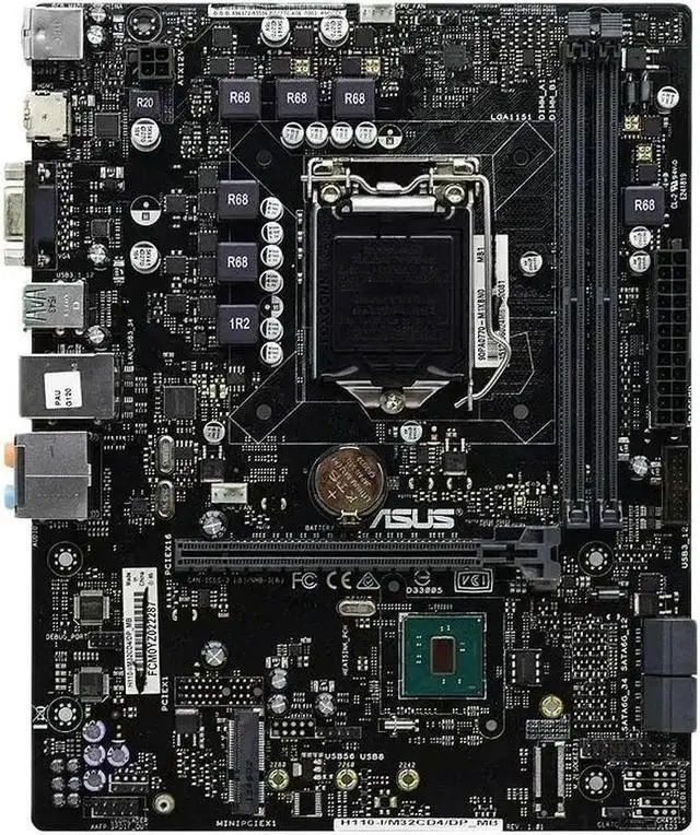 Alt view image 2 of 4 - LGA 1151 Motherboard H110-I/M32CD4/DP_MB M-ATX Mainboards 2x DIMM Max. 16GB DDR4 Supports 6th Gen Core i3 i5 i7 Processors
