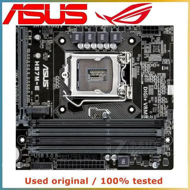 Alt view image 4 of 4 - For H97M-E Computer Motherboard LGA 1150 DDR3 32G For H97 Desktop Mainboard SATA III PCI-E 3.0 X16