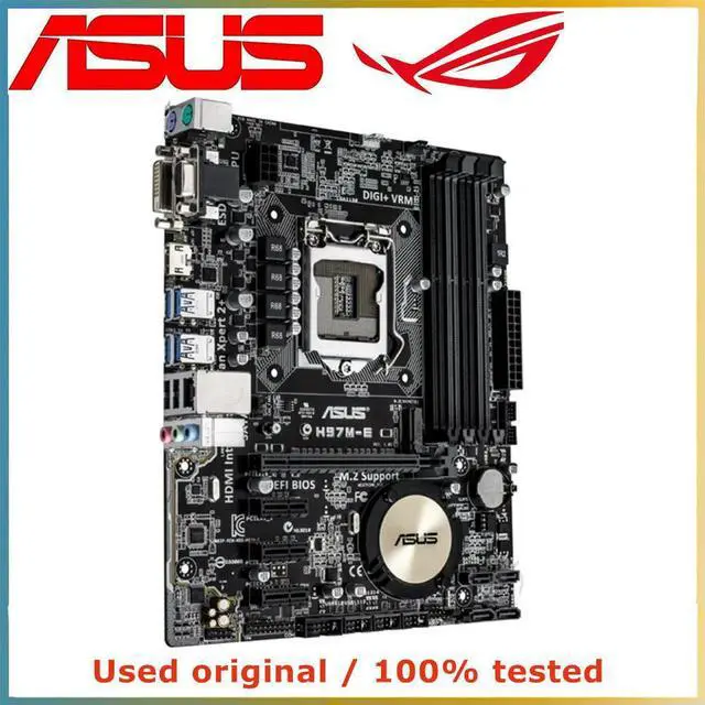 Alt view image 2 of 4 - For H97M-E Computer Motherboard LGA 1150 DDR3 32G For H97 Desktop Mainboard SATA III PCI-E 3.0 X16