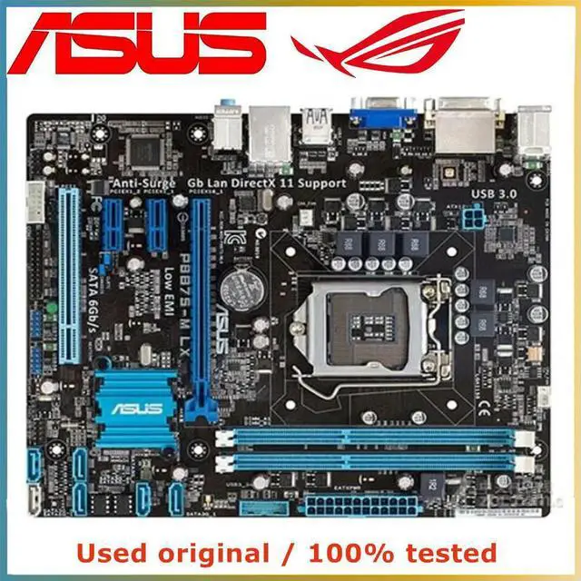 Main image of For P8B75-M LX Computer Motherboard LGA 1155 DDR3 16G For B75 P8B75 Desktop Mainboard SATA III PCI-E 3.0 X16