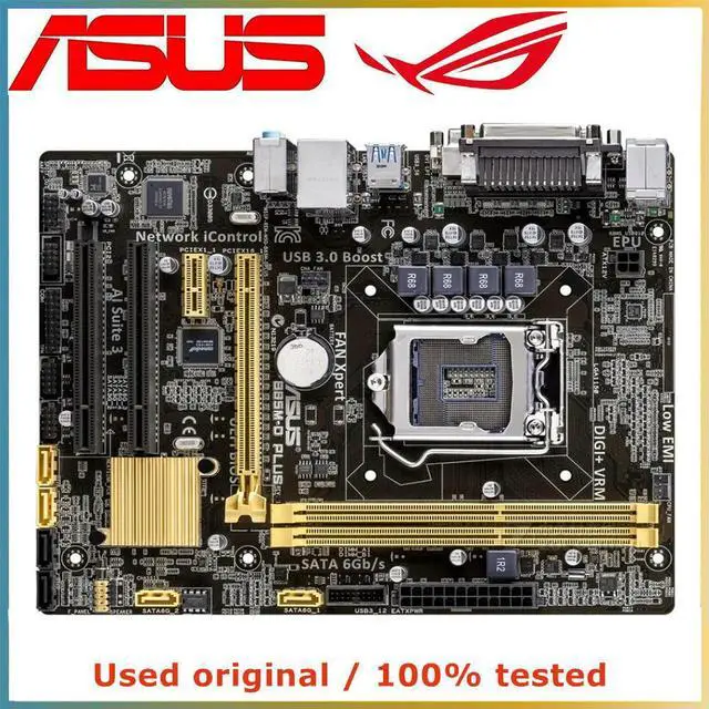 Main image of For B85M-D PLUS Computer Motherboard LGA 1150 DDR3 16G For B85 Desktop Mainboard SATA III PCI-E 3.0 X16