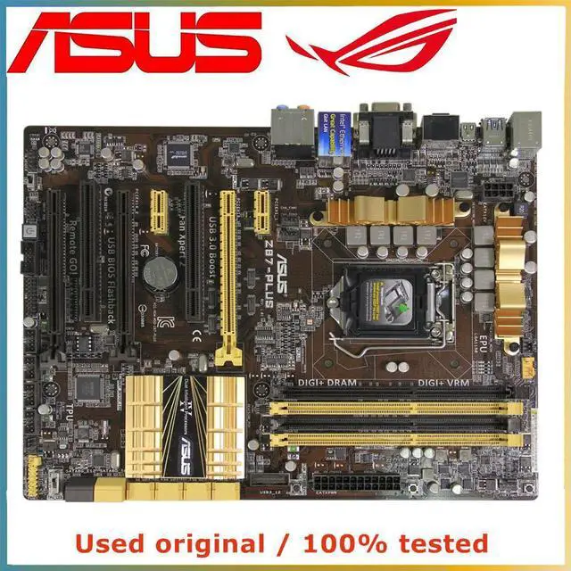 Main image of For Z87-PLUS Computer Motherboard LGA 1150 DDR3 32G For Z87 Desktop Mainboard SATA III PCI-E 3.0 X16