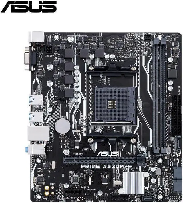 Main image of PRIME A320M-F Micro ATX Motherboard AM4 A320 Chipset 2 RAM Slot Max. 32GB DDR4 Supports Ryzen 3000 4000G 5000 Series