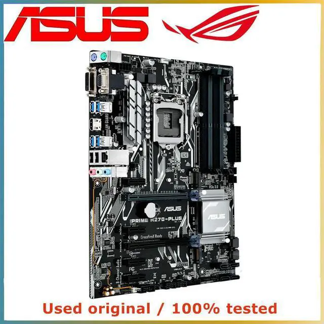 Alt view image 4 of 4 - For PRIME H270-PLUS Computer Motherboard LGA 1151 DDR4 64GB For H270 Desktop Mainboard M.2 NVME PCI-E 3.0 X16
