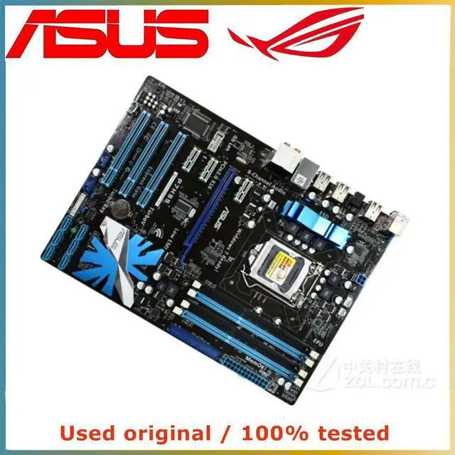 Alt view image 2 of 4 - For H55 For P7H55 Computer Motherboard LGA 1156 DDR3 16G Desktop Mainboard SATA II PCI-E 2.0 X16