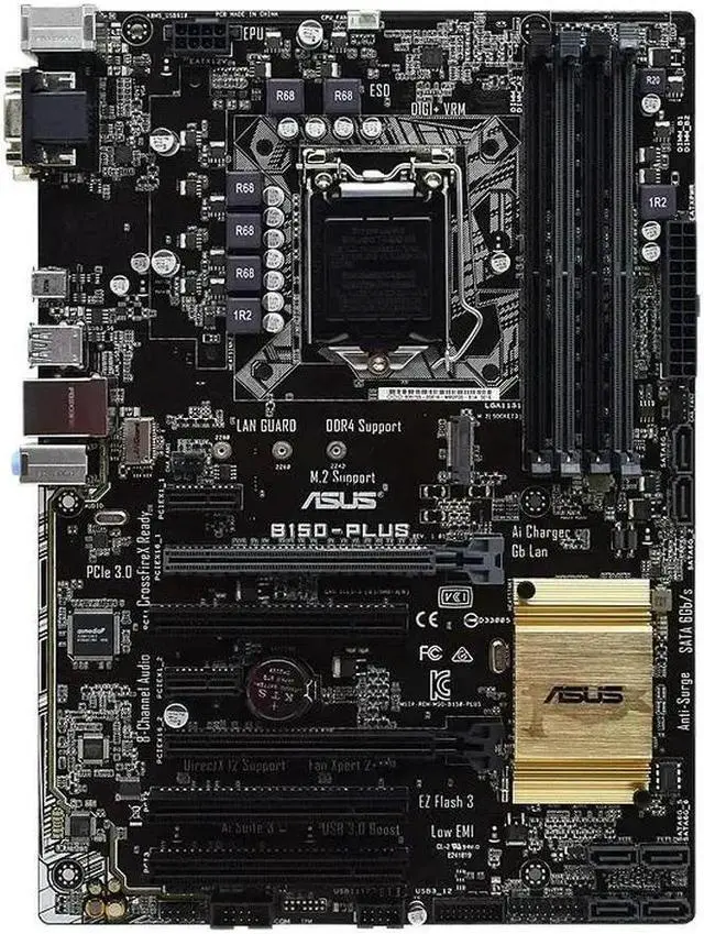Alt view image 2 of 4 - B150 Motherboard B150-PLUS for Core i5 6400 7400 6500 7500 6600 7600 LGA 1151 Motherboard for i3 6100 7100 i7 6700 7700
