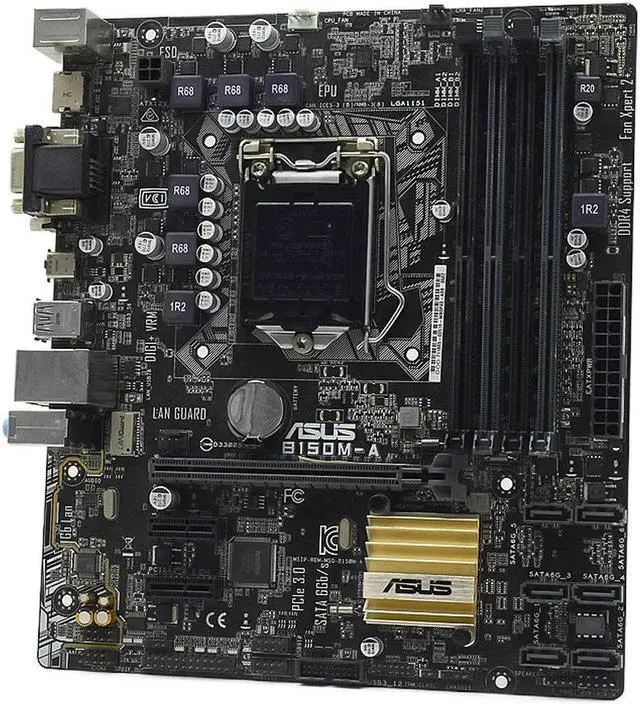 Alt view image 4 of 4 - B150 Motherboard B150M-A for Core i5 6400 7400 6500 7500 6600 7600 LGA 1151 Motherboard for Core i3 6100 7100 i7 6700 7700