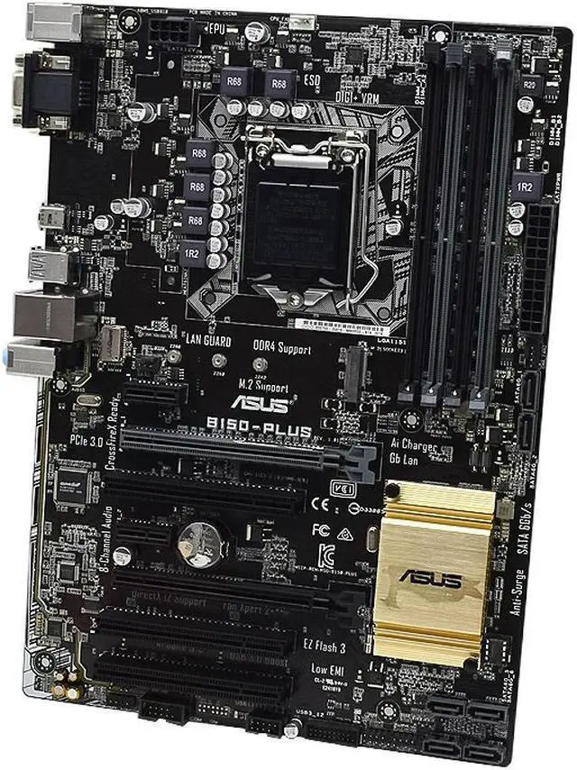 Alt view image 3 of 4 - B150 Motherboard B150-PLUS for Core i5 6400 7400 6500 7500 6600 7600 LGA 1151 Motherboard for i3 6100 7100 i7 6700 7700