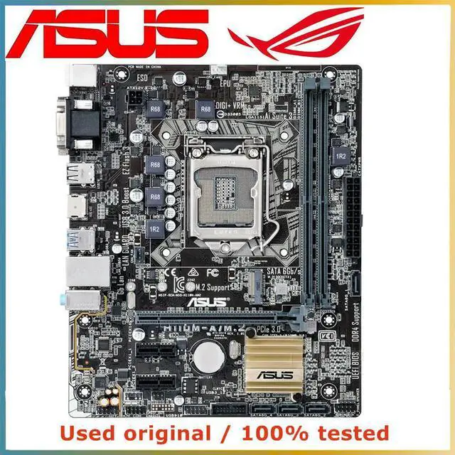 Alt view image 4 of 4 - For H110M-A/M.2 Computer Motherboard LGA 1151 DDR4 32G For H110 Desktop Mainboard SATA III PCI-E 3.0 X16