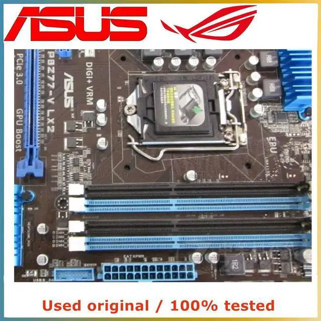 Alt view image 4 of 4 - P8Z77-V LX2 ATX Z77 Computer Motherboard LGA 1155 DDR3 32G For Z77 P8Z77 Desktop Mainboard SATA III PCI-E 3.0 X16