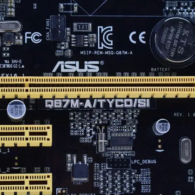 Alt view image 2 of 4 - LGA 1150 Motherboard Q87M-A/TYCD/SI DDR3 Support Core i3 i5 i7 Cpus for i7 4790 Q87 USB2.0 SATA2 PCI-E 3.0 Micro ATX