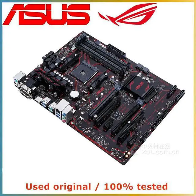Alt view image 3 of 4 - For B350 PLUS For PRIME B350-PLUS Computer Motherboard AM4 DDR4 64G Desktop Mainboard  SATA III USB PCI-E 3.0 X16