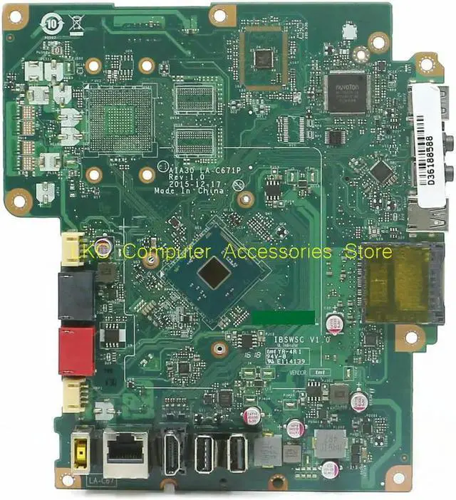 Main image of FOR C20-00 C2000 AIO All-In-One Motherboard AIA30 LA-C671P IBSWSC 00UW162 Mainboard SR2A9 N3050 DDR3 100%Tested