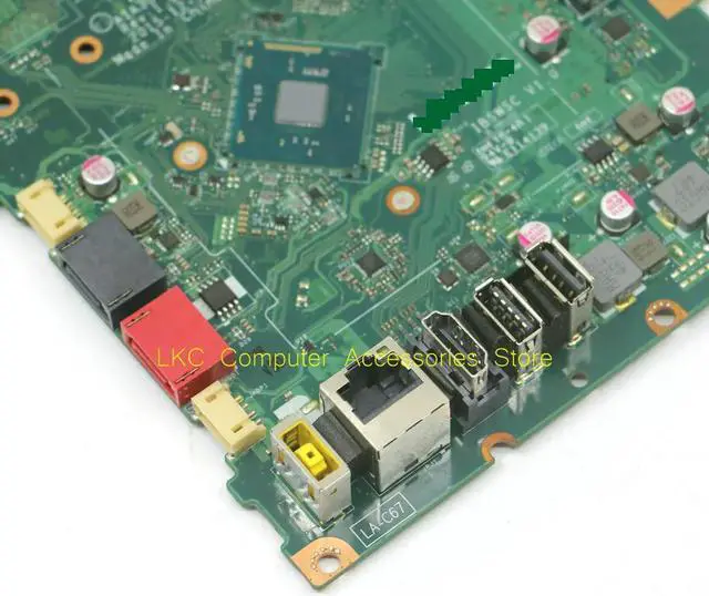 Alt view image 4 of 7 - FOR C20-00 C2000 AIO All-In-One Motherboard AIA30 LA-C671P IBSWSC 00UW162 Mainboard SR2A9 N3050 DDR3 100%Tested