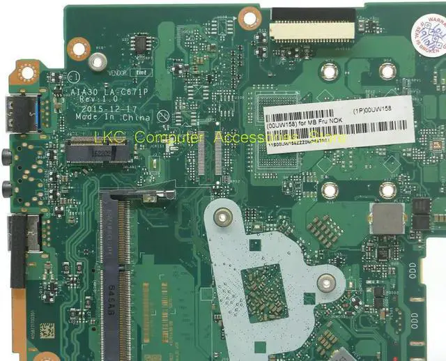 Alt view image 3 of 7 - FOR C20-00 C2000 AIO All-In-One Motherboard AIA30 LA-C671P IBSWSC 00UW162 Mainboard SR2A9 N3050 DDR3 100%Tested