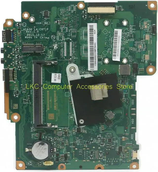 Alt view image 7 of 7 - FOR C20-00 C2000 AIO All-In-One Motherboard AIA30 LA-C671P IBSWSC 00UW162 Mainboard SR2A9 N3050 DDR3 100%Tested