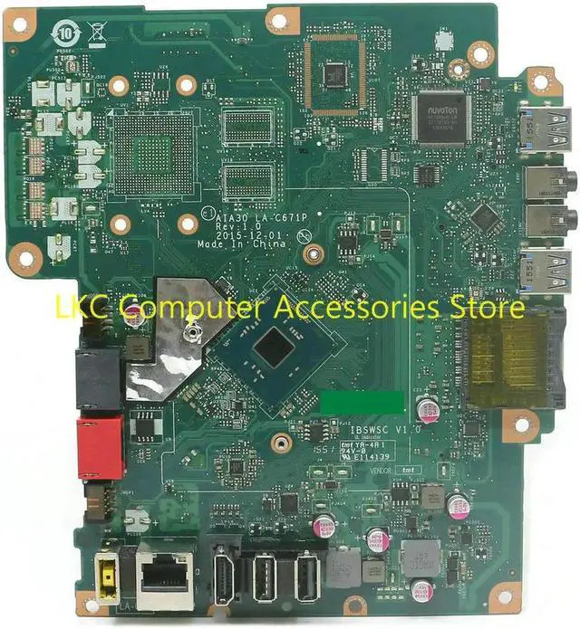 Main image of FOR C20-00 C2000 AIO All-In-One Motherboard AIA30 LA-C671P IBSWSC 00XG053 Mainboard SR2A9 N3700 DDR3 100%Tested
