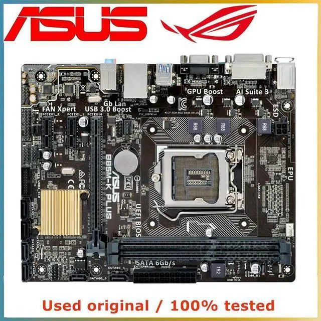 Main image of For B85M-K PLUS Computer Motherboard LGA 1150 DDR3 16G For B85 Desktop Mainboard SATA III PCI-E 3.0 X16