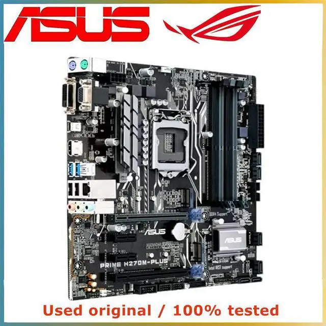 Alt view image 3 of 4 - For PRIME H270M-PLUS M-ATX Computer Motherboard LGA 1151 DDR4 64GB For H270 Desktop Mainboard M.2 NVME PCI-E 3.0 X16