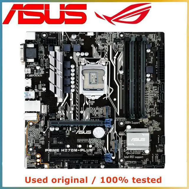 Main image of For PRIME H270M-PLUS M-ATX Computer Motherboard LGA 1151 DDR4 64GB For H270 Desktop Mainboard M.2 NVME PCI-E 3.0 X16