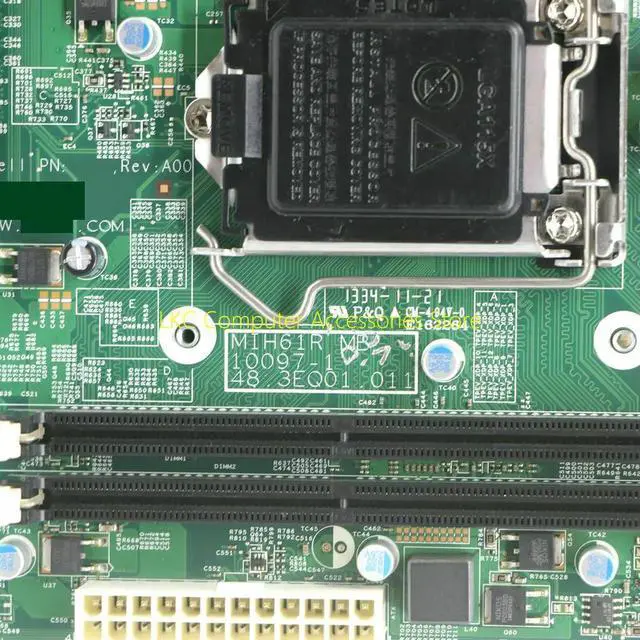 Alt view image 3 of 4 - FOR Optiplex 3010 MT 3010MT Motherboard MIH61R 10097-1 042P49 42P49 CN-042P49 LGA1155 H61 DDR3 Mainboard 100% Tested