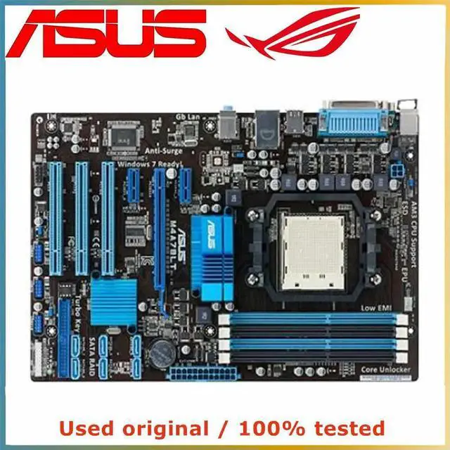 Main image of For M4A78LT Computer Motherboard AM3 DDR3  For 760G Desktop Mainboard USB2.0 SATA II