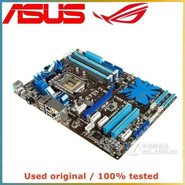 Alt view image 2 of 4 - For P55 For P7P55D-E LX Computer Motherboard LGA 1156 DDR3 16G Desktop Mainboard SATA II PCI-E 2.0 X16