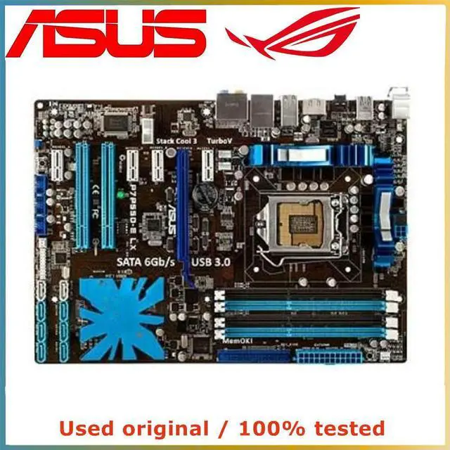 Main image of For P55 For P7P55D-E LX Computer Motherboard LGA 1156 DDR3 16G Desktop Mainboard SATA II PCI-E 2.0 X16