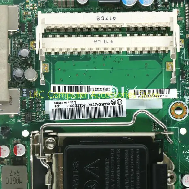 Alt view image 2 of 4 - FOR Thinkcentre M92 M92P Mini Motherboard LGA1155 DDR3 03T7272 IQ77T Mainboard 100% Tested