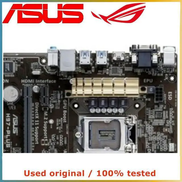 Alt view image 4 of 4 - For H97-PLUS Computer Motherboard LGA 1150 DDR3 32G For H97 Desktop Mainboard SATA III PCI-E 3.0 X16