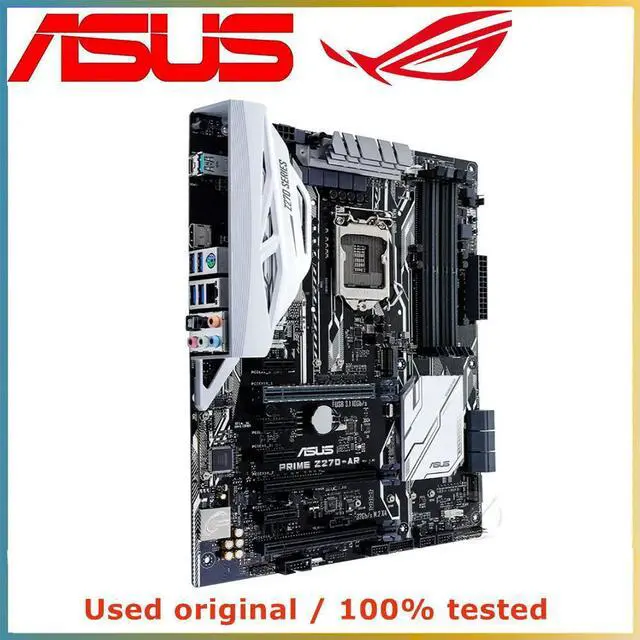 Alt view image 3 of 4 - For PRIME Z270-AR Computer Motherboard LGA 1151 DDR4 64GB For Z270 Desktop Mainboard M.2 NVME PCI-E 3.0 X16