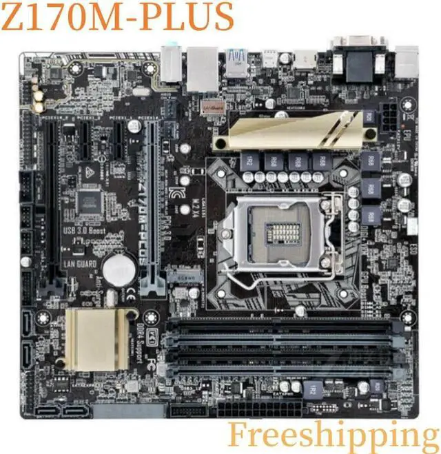Main image of For Z170M-PLUS Motherboard 64GB Z170 LGA1151 DDR4 Mainboard 100% Tested Fully Work